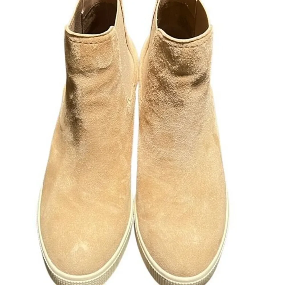 Lauren Ralph Lauren Suede Wedge Reade Sneaker Casual Shoe Size 6.5